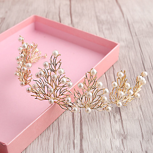 Baroque Bridal Alloy Tiaras with Pearl 1 Piece Wedding / Party / Evening Headpiece
Baroque Bridal Alloy Tiaras with Pearl 1 Piece Wedding / Party / Evening Headpiece