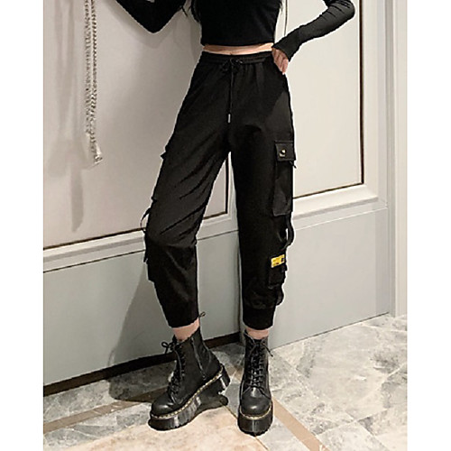 Women's Basic Breathable Daily Tactical Cargo Pants Solid Colored Ankle-Length Black
Women's Basic Breathable Daily Tactical Cargo Pants Solid Colored Ankle-Length Black
