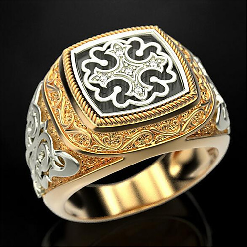 Band Ring Geometrical Black Gold Zircon Copper Gold Plated Precious Fashion Vintage 1pc 8 9 10 / Men's
Band Ring Geometrical Black Gold Zircon Copper Gold Plated Precious Fashion Vintage 1pc 8 9 10 / Men's