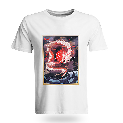 Men's T shirt 3D Print Dragon Graphic Graphic Prints 3D Print Short Sleeve Daily Tops Chinese Style Casual White Black Blue
Men's T shirt 3D Print Dragon Graphic Graphic Prints 3D Print Short Sleeve Daily Tops Chinese Style Casual White Black Blue
