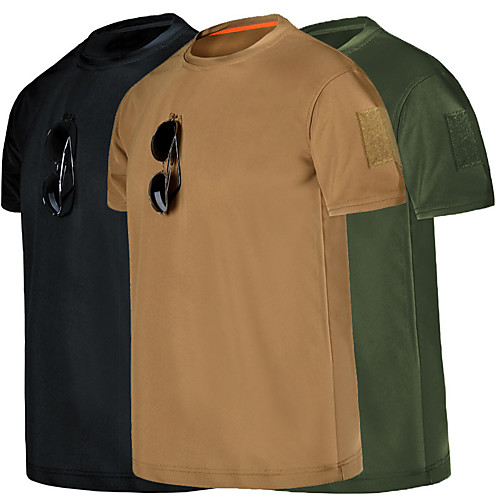 Men's Camouflage Hunting T-shirt Military Tactical Shirt Outdoor Breathable Ventilation Fast Dry Outdoor Spring Summer Solid Colored Nylon Black Grey Khaki
Men's Camouflage Hunting T-shirt Military Tactical Shirt Outdoor Breathable Ventilation Fast Dry Outdoor Spring Summer Solid Colored Nylon Black Grey Khaki