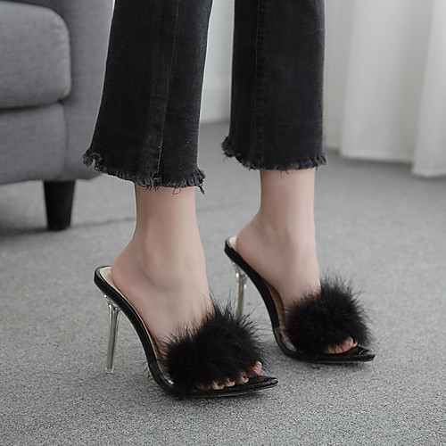 Women's Sandals Stiletto Heel Pointed Toe High Heel Sandals Classic Daily PU Solid Colored Black
Women's Sandals Stiletto Heel Pointed Toe High Heel Sandals Classic Daily PU Solid Colored Black