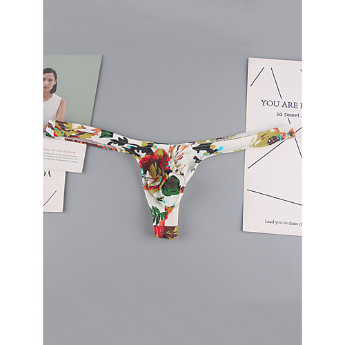 Men's 1 Piece Print G-string Underwear - Normal Low Waist Black Rainbow S M L
Men's 1 Piece Print G-string Underwear - Normal Low Waist Black Rainbow S M L