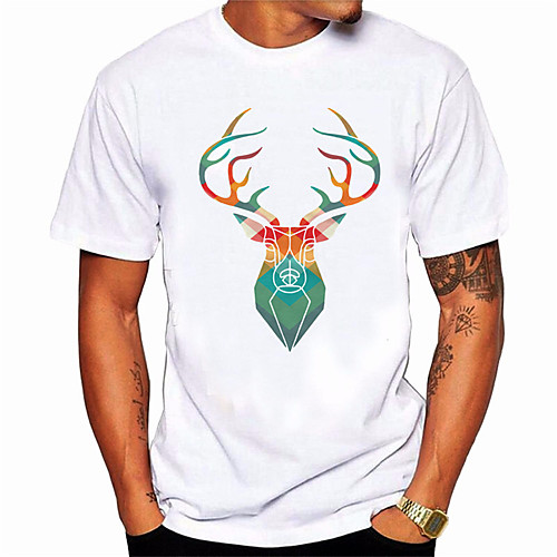 Men's Unisex T shirt Hot Stamping Elk Animal Plus Size Print Short Sleeve Daily Tops 100% Cotton Basic Casual White
Men's Unisex T shirt Hot Stamping Elk Animal Plus Size Print Short Sleeve Daily Tops 100% Cotton Basic Casual White