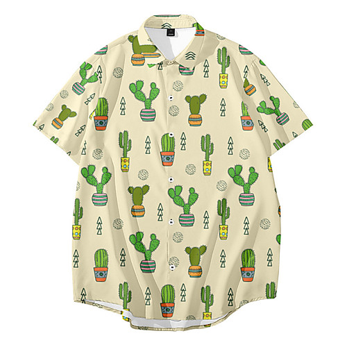 Men's Shirt 3D Print Plants Cactus Button-Down 3D Print Short Sleeve Daily Tops Casual Fashion Hawaiian White Red Yellow
Men's Shirt 3D Print Plants Cactus Button-Down 3D Print Short Sleeve Daily Tops Casual Fashion Hawaiian White Red Yellow