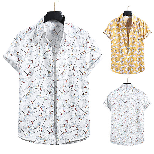 Men's Shirt 3D Print Graphic Prints Print Short Sleeve Vacation Tops White Yellow
Men's Shirt 3D Print Graphic Prints Print Short Sleeve Vacation Tops White Yellow