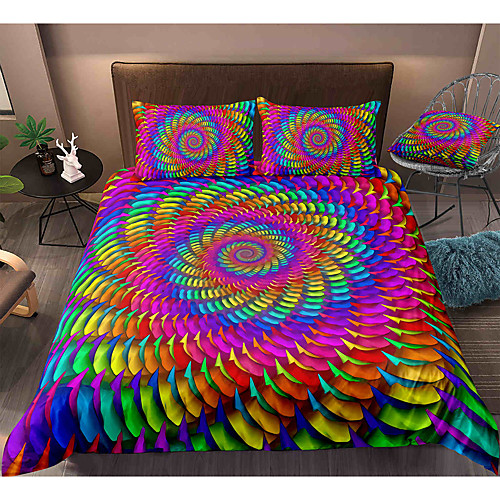 Colorful Tie Dye 3-Piece Duvet Cover Set Hotel Bedding Sets Comforter Cover with Soft Lightweight Microfiber, Include 1 Duvet Cover, 2 Pillowcases for Double/Queen/King(1 Pillowcase for Twin/Single)
Colorful Tie Dye 3-Piece Duvet Cover Set Hotel Bedding Sets Comforter Cover with Soft Lightweight Microfiber, Include 1 Duvet Cover, 2 Pillowcases for Double/Queen/King(1 Pillowcase for Twin/Single)
