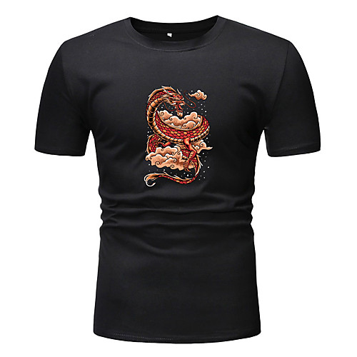 Men's T shirt Other Prints Graphic Short Sleeve Casual Tops Basic White Black
Men's T shirt Other Prints Graphic Short Sleeve Casual Tops Basic White Black