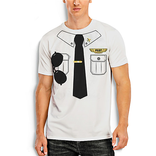 Men's T shirt 3D Print Cartoon 3D 3D Print Short Sleeve Daily Tops Casual Fashion White
Men's T shirt 3D Print Cartoon 3D 3D Print Short Sleeve Daily Tops Casual Fashion White