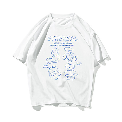 Men's Unisex T shirt Hot Stamping Bear Animal Plus Size Print Short Sleeve Daily Tops 100% Cotton Basic Casual White Black
Men's Unisex T shirt Hot Stamping Bear Animal Plus Size Print Short Sleeve Daily Tops 100% Cotton Basic Casual White Black