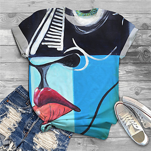 Women's Plus Size Print Graphic T shirt Large Size Round Neck Short Sleeve Tops Big Size
Women's Plus Size Print Graphic T shirt Large Size Round Neck Short Sleeve Tops Big Size