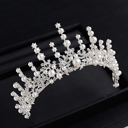 Luxury Princess Alloy Tiaras with Pearls / Crystals / Rhinestones 1 Piece Wedding / Special Occasion Headpiece
Luxury Princess Alloy Tiaras with Pearls / Crystals / Rhinestones 1 Piece Wedding / Special Occasion Headpiece