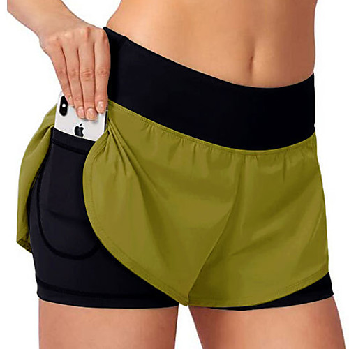 Women's Running Shorts Athletic Bottoms 2 in 1 with Phone Pocket Liner Nylon Spandex Gym Workout Running Jogging Training Exercise Breathable Quick Dry Moisture Wicking Sport Solid Colored Black
Women's Running Shorts Athletic Bottoms 2 in 1 with Phone Pocket Liner Nylon Spandex Gym Workout Running Jogging Training Exercise Breathable Quick Dry Moisture Wicking Sport Solid Colored Black