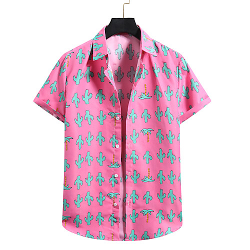 Men's Shirt 3D Print Graphic Prints Print Short Sleeve Vacation Tops Blushing Pink
Men's Shirt 3D Print Graphic Prints Print Short Sleeve Vacation Tops Blushing Pink