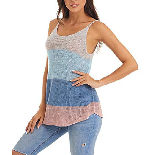 Women's Casual Color Block Vest Sleeveless Sweater Cardigans Crew Neck Spring Summer ArmyGreen White Black
Women's Casual Color Block Vest Sleeveless Sweater Cardigans Crew Neck Spring Summer ArmyGreen White Black