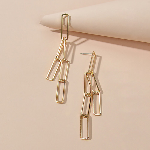 Women's Dangle Earrings Geometrical Trendy Earrings Jewelry Gold / Silver For Street Festival 1 Pair
Women's Dangle Earrings Geometrical Trendy Earrings Jewelry Gold / Silver For Street Festival 1 Pair