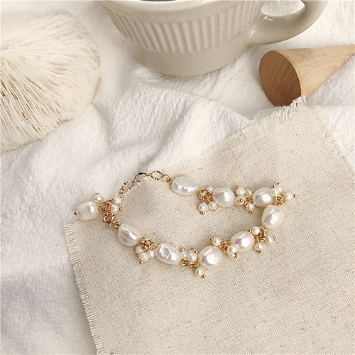 Women's Pearl Bracelet Geometrical Heart Stylish Simple Copper Bracelet Jewelry Silver For Daily Promise
Women's Pearl Bracelet Geometrical Heart Stylish Simple Copper Bracelet Jewelry Silver For Daily Promise