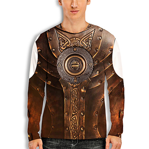Men's T shirt 3D Print Cartoon 3D 3D Print Long Sleeve Daily Tops Casual Fashion Brown
Men's T shirt 3D Print Cartoon 3D 3D Print Long Sleeve Daily Tops Casual Fashion Brown