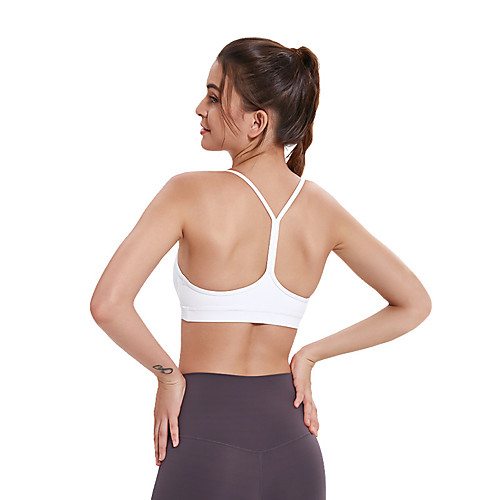 Women's Spaghetti Strap Sports Bra Light Support Removable Pad Wireless Solid Color White Black Pink Green Gray Spandex Yoga Fitness Gym Workout Bra Top Sport Activewear Lightweight Breathable Quick
Women's Spaghetti Strap Sports Bra Light Support Removable Pad Wireless Solid Color White Black Pink Green Gray Spandex Yoga Fitness Gym Workout Bra Top Sport Activewear Lightweight Breathable Quick