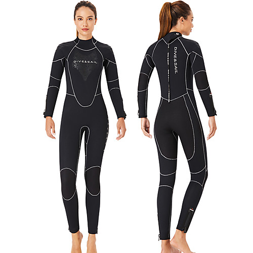 Dive&Sail Women's Full Wetsuit 5mm SCR Neoprene Diving Suit Quick Dry Anatomic Design Long Sleeve Back Zip Autumn / Fall Spring Summer / Stretchy
Dive&Sail Women's Full Wetsuit 5mm SCR Neoprene Diving Suit Quick Dry Anatomic Design Long Sleeve Back Zip Autumn / Fall Spring Summer / Stretchy