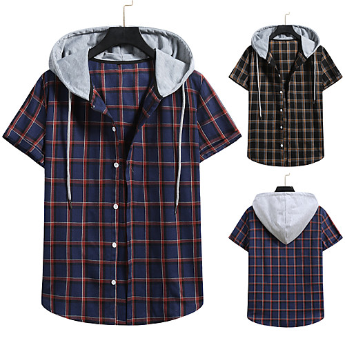 Men's Shirt non-printing Lattice Color Block Plus Size Drawstring Short Sleeve Daily Tops Vintage Streetwear Black Red
Men's Shirt non-printing Lattice Color Block Plus Size Drawstring Short Sleeve Daily Tops Vintage Streetwear Black Red
