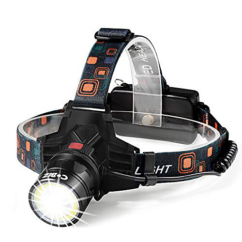 

Head Torch Light Rechargeable-1000 Lumen 2 Function Merge(COB Flood&Spot Light) Xtreme Bright 9oz IPX4 Waterproof Zoomable Rechargeable Led Headlamps Flashlight