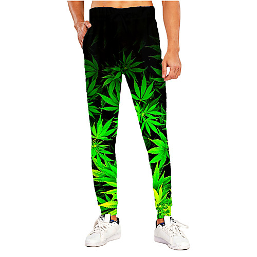 Men's Sporty Casual / Sporty Breathable Quick Dry Sports Casual Holiday Pants Sweatpants Pants Leaf Graphic Prints Full Length Print Black
Men's Sporty Casual / Sporty Breathable Quick Dry Sports Casual Holiday Pants Sweatpants Pants Leaf Graphic Prints Full Length Print Black