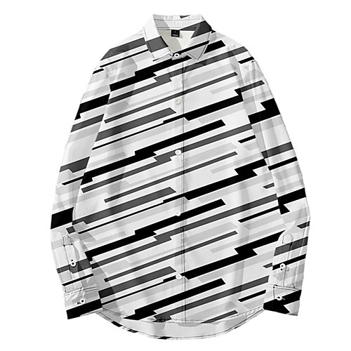 Men's Shirt 3D Print Striped Button-Down 3D Print Long Sleeve Daily Tops Casual Fashion Hawaiian Black Blue Red
Men's Shirt 3D Print Striped Button-Down 3D Print Long Sleeve Daily Tops Casual Fashion Hawaiian Black Blue Red