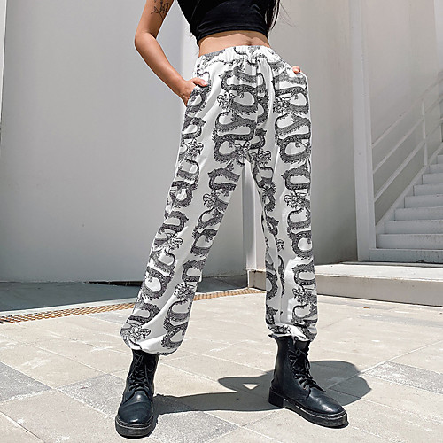 Women's Simple Casual / Sporty Comfort Casual Daily Sweatpants Pants Snake Print Full Length Sporty White Black Gray
Women's Simple Casual / Sporty Comfort Casual Daily Sweatpants Pants Snake Print Full Length Sporty White Black Gray