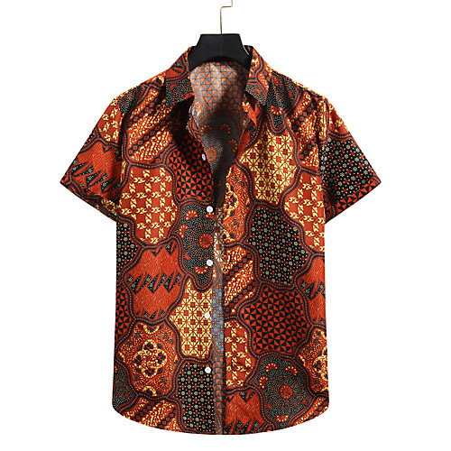 Men's Shirt 3D Print Graphic Prints Print Short Sleeve Vacation Tops Brown
Men's Shirt 3D Print Graphic Prints Print Short Sleeve Vacation Tops Brown