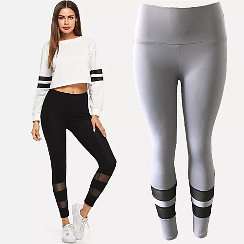 Women's High Waist Running Tights Leggings Athletic Bottoms Mesh Nylon Gym Workout Jogging Training Exercise Breathable Quick Dry Moisture Wicking Sport Black Gray / Stretchy
Women's High Waist Running Tights Leggings Athletic Bottoms Mesh Nylon Gym Workout Jogging Training Exercise Breathable Quick Dry Moisture Wicking Sport Black Gray / Stretchy
