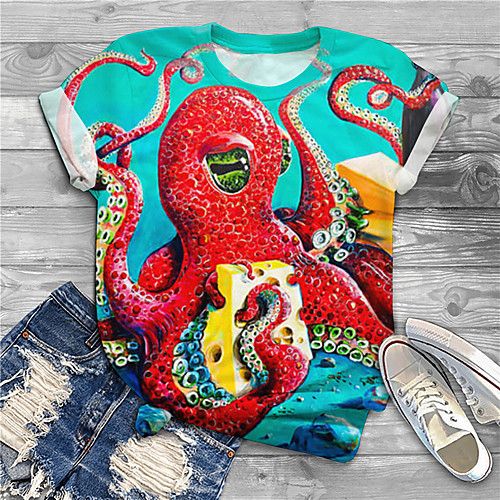 Women's Plus Size Print Graphic Animal T shirt Large Size Round Neck Short Sleeve Tops Big Size
Women's Plus Size Print Graphic Animal T shirt Large Size Round Neck Short Sleeve Tops Big Size