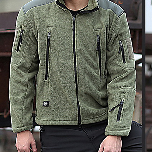Men's Hunting Fleece Jacket Outdoor Waterproof Windproof Fleece Lining Warm Fall Winter Spring Solid Colored Polyester Black Grey Khaki
Men's Hunting Fleece Jacket Outdoor Waterproof Windproof Fleece Lining Warm Fall Winter Spring Solid Colored Polyester Black Grey Khaki