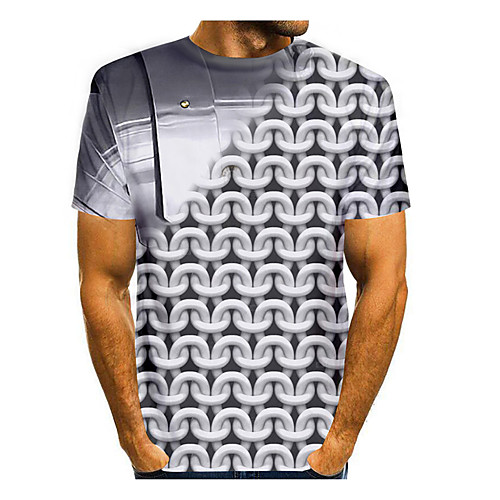 Men's T shirt 3D Print 3D Cartoon 3D Print Short Sleeve Daily Tops Casual Fashion Gray
Men's T shirt 3D Print 3D Cartoon 3D Print Short Sleeve Daily Tops Casual Fashion Gray