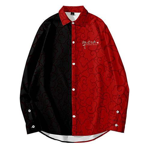 Men's Shirt Other Prints Color Block Button-Down Print Long Sleeve Daily Tops Casual Chinoiserie Black / Red Black / White White
Men's Shirt Other Prints Color Block Button-Down Print Long Sleeve Daily Tops Casual Chinoiserie Black / Red Black / White White