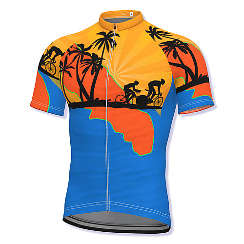 21Grams Men's Short Sleeve Cycling Jersey Spandex Blue Bike Top Mountain Bike MTB Road Bike Cycling Breathable Quick Dry Sports Clothing Apparel / Athleisure
21Grams Men's Short Sleeve Cycling Jersey Spandex Blue Bike Top Mountain Bike MTB Road Bike Cycling Breathable Quick Dry Sports Clothing Apparel / Athleisure