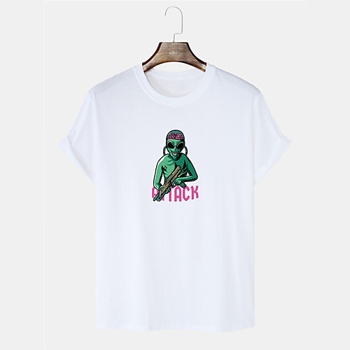 Men's T shirt Hot Stamping Graphic Prints Character Short Sleeve Casual Tops 100% Cotton Fashion White Black Blue
Men's T shirt Hot Stamping Graphic Prints Character Short Sleeve Casual Tops 100% Cotton Fashion White Black Blue