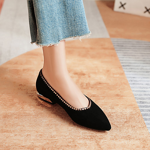 Women's Flats Flat Heel Pointed Toe Business Minimalism Daily Nubuck Sparkling Glitter Solid Colored Black Beige
Women's Flats Flat Heel Pointed Toe Business Minimalism Daily Nubuck Sparkling Glitter Solid Colored Black Beige
