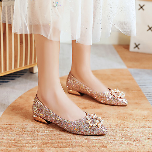 Women's Flats Flat Heel Pointed Toe Business Minimalism Daily PU Sparkling Glitter Solid Colored Pink Silver
Women's Flats Flat Heel Pointed Toe Business Minimalism Daily PU Sparkling Glitter Solid Colored Pink Silver