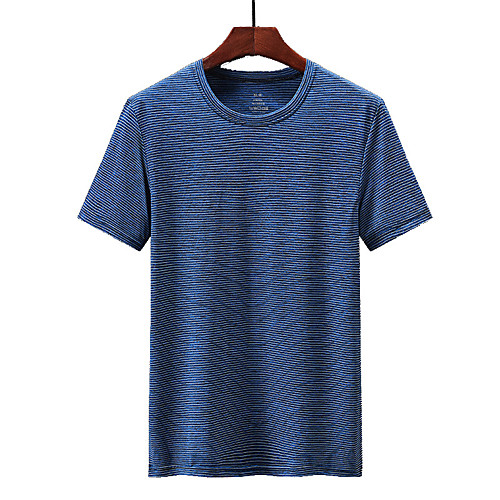 Men's T shirt Hiking Tee shirt Short Sleeve Crew Neck Tee Tshirt Top Outdoor Lightweight Breathable Quick Dry Soft Summer Polyester Stripes Blue Grey Fishing Climbing Running
Men's T shirt Hiking Tee shirt Short Sleeve Crew Neck Tee Tshirt Top Outdoor Lightweight Breathable Quick Dry Soft Summer Polyester Stripes Blue Grey Fishing Climbing Running