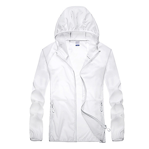 Men's Hiking Skin Jacket Hiking Windbreaker Outdoor Solid Color Packable Waterproof Lightweight UV Sun Protection Outerwear Jacket Top Elastane Fishing Climbing Running White Blue Grey Light Grey
Men's Hiking Skin Jacket Hiking Windbreaker Outdoor Solid Color Packable Waterproof Lightweight UV Sun Protection Outerwear Jacket Top Elastane Fishing Climbing Running White Blue Grey Light Grey