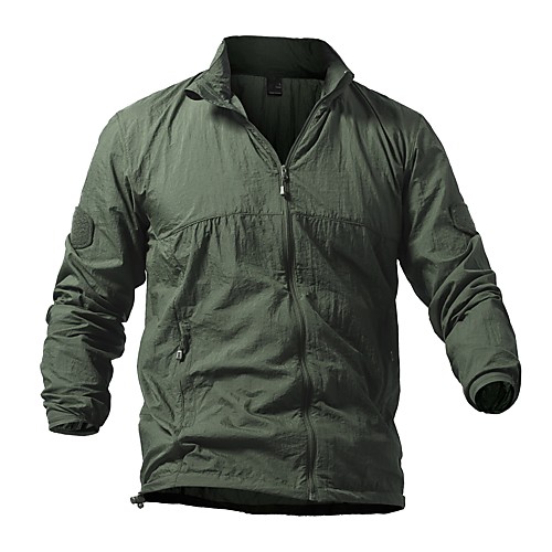 Men's Hiking Jacket Hiking Windbreaker Outdoor Solid Color Waterproof Lightweight Breathable Quick Dry Top Full Length Visible Zipper Hunting Fishing Climbing Blue Grey Khaki Green
Men's Hiking Jacket Hiking Windbreaker Outdoor Solid Color Waterproof Lightweight Breathable Quick Dry Top Full Length Visible Zipper Hunting Fishing Climbing Blue Grey Khaki Green