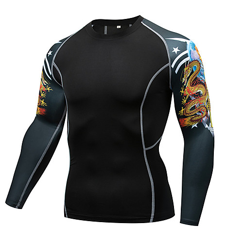 Men's Long Sleeve Compression Shirt Tee Tshirt Top Athletic Athleisure Winter Breathable Quick Dry Moisture Wicking Gym Workout Running Active Training Jogging Exercise Sportswear Dragon Black
Men's Long Sleeve Compression Shirt Tee Tshirt Top Athletic Athleisure Winter Breathable Quick Dry Moisture Wicking Gym Workout Running Active Training Jogging Exercise Sportswear Dragon Black