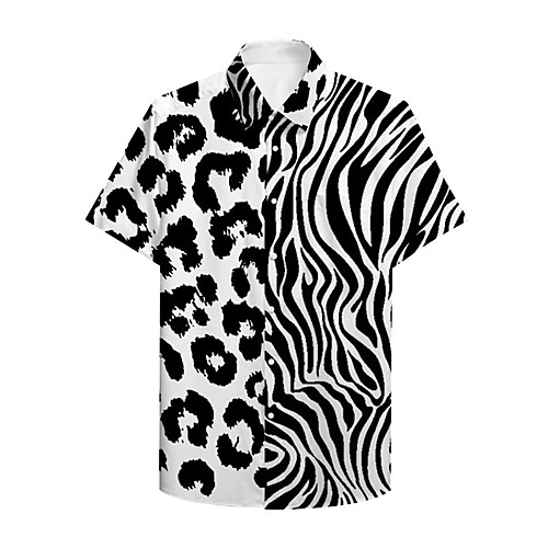 Men's Shirt 3D Print Graphic 3D Button-Down 3D Print Short Sleeve Casual Tops Casual Fashion Black
Men's Shirt 3D Print Graphic 3D Button-Down 3D Print Short Sleeve Casual Tops Casual Fashion Black