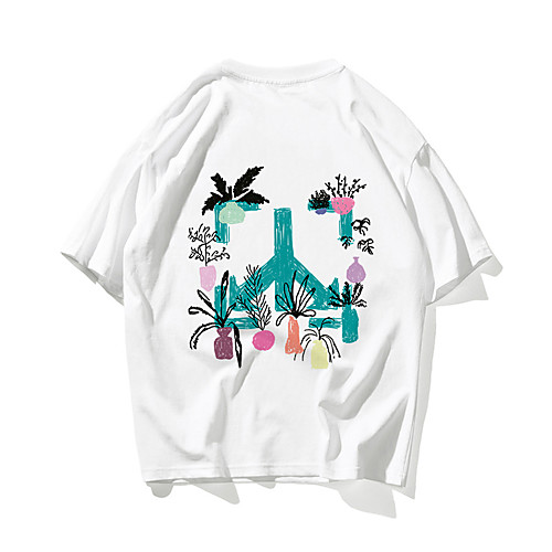 Men's T shirt Hot Stamping Floral Graphic Prints Print Short Sleeve Daily Tops 100% Cotton Basic Casual White Black
Men's T shirt Hot Stamping Floral Graphic Prints Print Short Sleeve Daily Tops 100% Cotton Basic Casual White Black