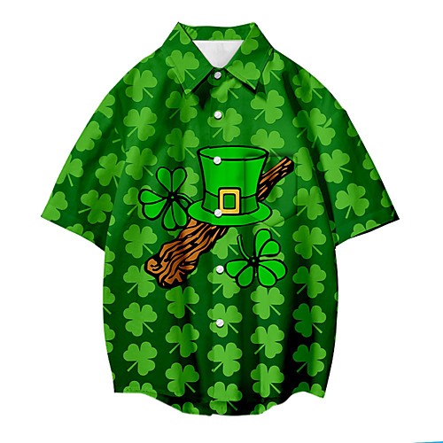Men's Shirt 3D Print Plants Letter Short Sleeve Street Tops Casual Fashion St. Patrick's Day A B C
Men's Shirt 3D Print Plants Letter Short Sleeve Street Tops Casual Fashion St. Patrick's Day A B C