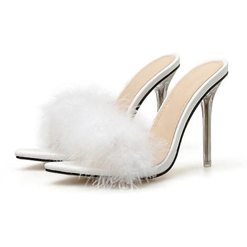 Women's Heels Stiletto Heel Pointed Toe Sexy Daily Walking Shoes PU Pom-pom Solid Colored White
Women's Heels Stiletto Heel Pointed Toe Sexy Daily Walking Shoes PU Pom-pom Solid Colored White