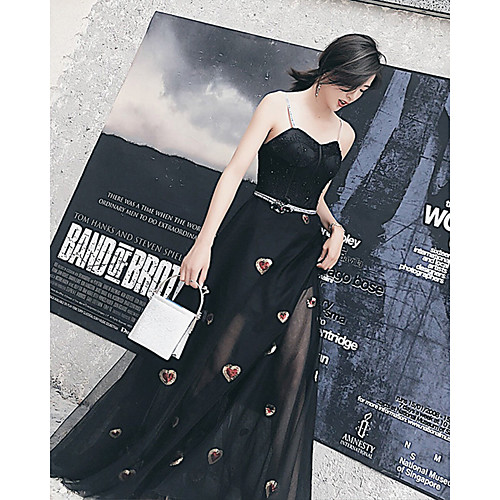 A-Line Empire Floral Prom Formal Evening Dress Spaghetti Strap Sleeveless Floor Length Tulle with Sequin Embroidery 2021
A-Line Empire Floral Prom Formal Evening Dress Spaghetti Strap Sleeveless Floor Length Tulle with Sequin Embroidery 2021