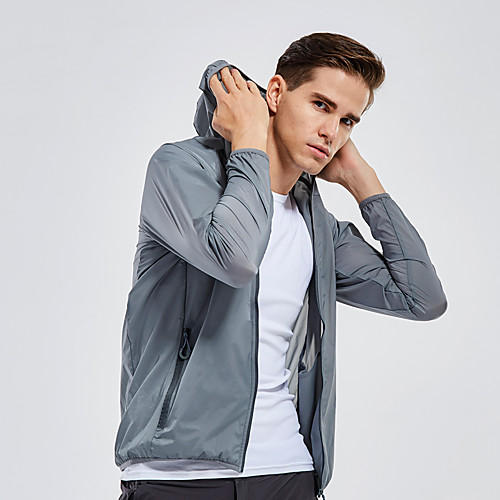 Men's Hiking Skin Jacket Hiking Windbreaker Outdoor Solid Color Packable Lightweight UV Sun Protection Breathable Outerwear Jacket Top Single Slider Hunting Fishing Climbing Blue Grey Sky Blue
Men's Hiking Skin Jacket Hiking Windbreaker Outdoor Solid Color Packable Lightweight UV Sun Protection Breathable Outerwear Jacket Top Single Slider Hunting Fishing Climbing Blue Grey Sky Blue
