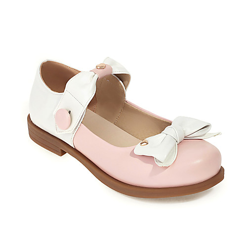 Girls' Flats Flower Girl Shoes Princess Shoes PU Mary Jane Big Kids(7years ) Daily Party & Evening Bowknot Buckle Black Pink Spring Summer / Color Block
Girls' Flats Flower Girl Shoes Princess Shoes PU Mary Jane Big Kids(7years ) Daily Party & Evening Bowknot Buckle Black Pink Spring Summer / Color Block
